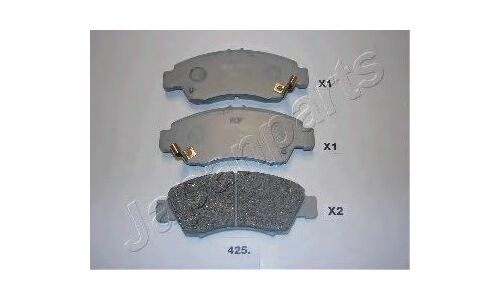 Колодки тормозные дисковые Japan Parts, передние, комплект на ось (4 шт), арт. PA-425AF
