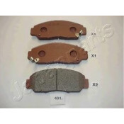 Колодки тормозные дисковые Japan Parts, передние, комплект на ось (4 шт), арт. PA-491AF
