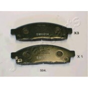 Колодки тормозные дисковые Japan Parts, передние, комплект на ось (4 шт), арт. PA-504AF