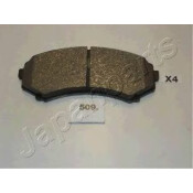 Колодки тормозные дисковые Japan Parts, передние, комплект на ось (4 шт), арт. PA-509AF