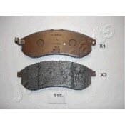 Колодки тормозные дисковые Japan Parts, передние, комплект на ось (4 шт), арт. PA-515AF