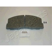 Колодки тормозные дисковые Japan Parts, передние, комплект на ось (4 шт), арт. PA-525AF