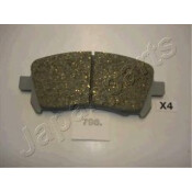 Колодки тормозные дисковые Japan Parts, передние, комплект на ось (4 шт), арт. PA-796AF