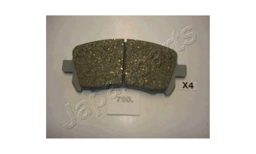 Колодки тормозные дисковые Japan Parts, передние, комплект на ось (4 шт), арт. PA-796AF
