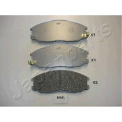 Колодки тормозные дисковые Japan Parts, передние, комплект на ось (4 шт), арт. PA-H05AF