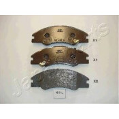 Колодки тормозные дисковые Japan Parts, передние, комплект на ось (4 шт), арт. PA-K11AF