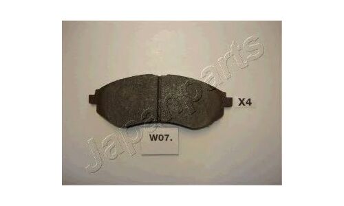 Колодки тормозные дисковые Japan Parts, передние, комплект на ось (4 шт), арт. PA-W07AF
