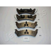 Колодки тормозные дисковые Japan Parts, задние, комплект на ось (4 шт), арт. PP-019AF