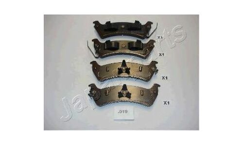 Колодки тормозные дисковые Japan Parts, задние, комплект на ось (4 шт), арт. PP-019AF