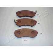 Колодки тормозные дисковые Japan Parts, задние, комплект на ось (4 шт), арт. PP-137AF