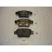 Колодки тормозные дисковые Japan Parts, задние, комплект на ось (4 шт), арт. PP-200AF