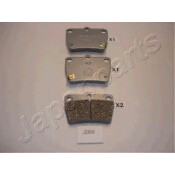 Колодки тормозные дисковые Japan Parts, задние, комплект на ось (4 шт), арт. PP-256AF