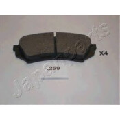 Колодки тормозные дисковые Japan Parts, задние, комплект на ось (4 шт), арт. PP-259AF