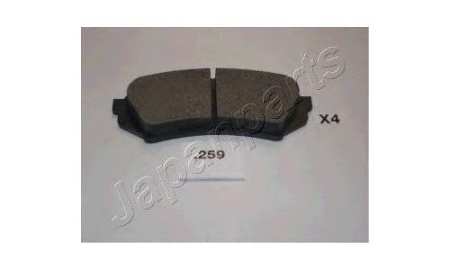 Колодки тормозные дисковые Japan Parts, задние, комплект на ось (4 шт), арт. PP-259AF