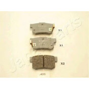 Колодки тормозные дисковые Japan Parts, задние, комплект на ось (4 шт), арт. PP-405AF