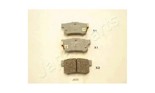 Колодки тормозные дисковые Japan Parts, задние, комплект на ось (4 шт), арт. PP-405AF