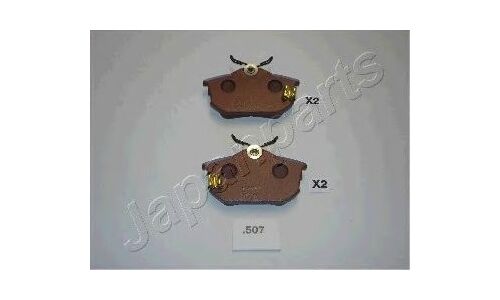 Колодки тормозные дисковые Japan Parts, задние, комплект на ось (4 шт), арт. PP-507AF