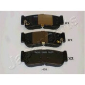 Колодки тормозные дисковые Japan Parts, задние, комплект на ось (4 шт), арт. PP-H08AF