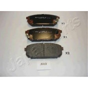 Колодки тормозные дисковые Japan Parts, задние, комплект на ось (4 шт), арт. PP-K03AF