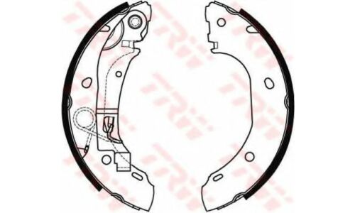 Колодки тормозные барабанные TRW, комплект на ось (4 шт), арт. GS8472