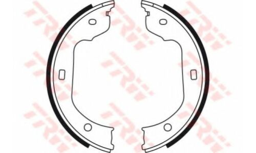 Колодки тормозные барабанные TRW, комплект на ось (4 шт), арт. GS8478