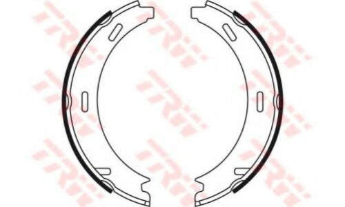 Колодки тормозные барабанные TRW, комплект на ось (4 шт), арт. GS8481