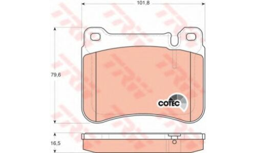 Колодки дисковые TRW, арт. GDB1693