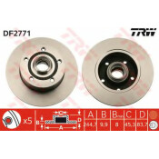 Диск тормозной TRW, арт. DF2771 Диск тормозной TRW, арт. DF2771
