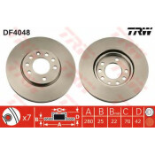 Диск тормозной TRW, арт. DF4048