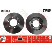 Тормозной диск TRW, арт. DF4153