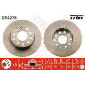 Диск тормозной TRW, арт. DF4276 Диск тормозной TRW, арт. DF4276