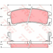 Колодки дисковые TRW, арт. GDB1018