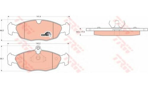 Колодки дисковые TRW, арт. GDB1040