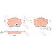 Колодки дисковые TRW, арт. GDB1049