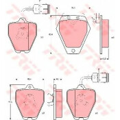Колодки дисковые TRW, арт. GDB1162