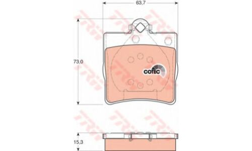 Колодки дисковые TRW, арт. GDB1335