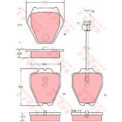 Колодки дисковые TRW, арт. GDB1381