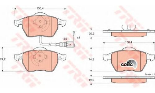 Колодки дисковые TRW, арт. GDB1403