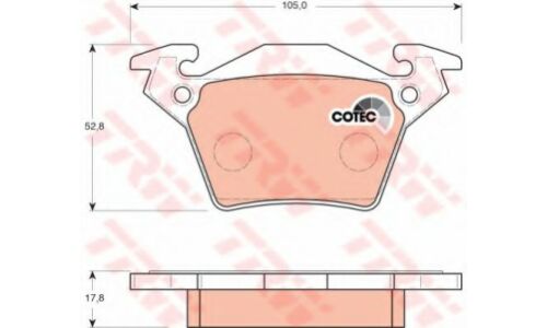 Колодки дисковые TRW, арт. GDB1408