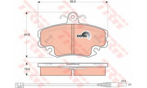 Колодки дисковые TRW, арт. GDB1465