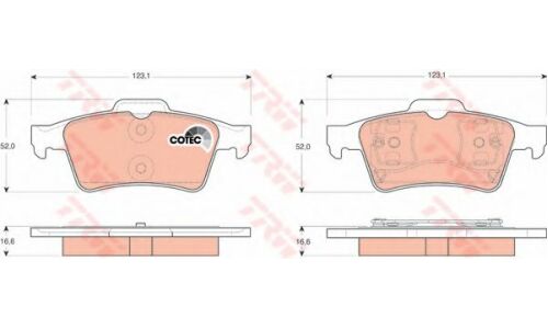 Колодки дисковые TRW, арт. GDB1469
