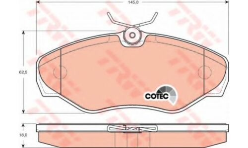 Колодки дисковые TRW, арт. GDB1478