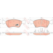 Колодки дисковые TRW, арт. GDB3163