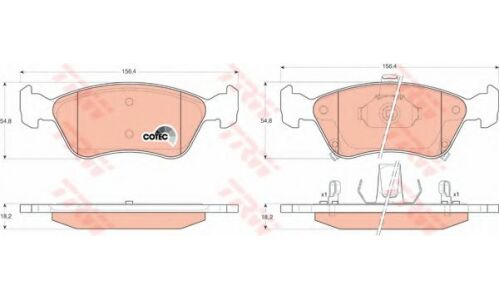 Колодки дисковые TRW, арт. GDB3163