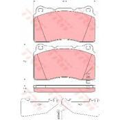 Колодки дисковые TRW, арт. GDB3349