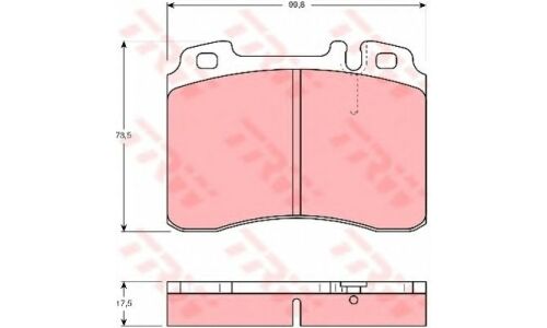 Колодки дисковые TRW, арт. GDB962