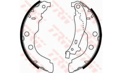 Колодки тормозные барабанные TRW, комплект на ось (4 шт), арт. GS8617
