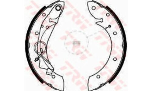 Колодки тормозные барабанные TRW, комплект на ось (4 шт), арт. GS8635