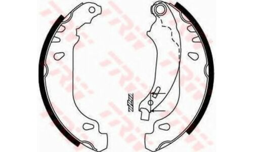 Колодки тормозные барабанные TRW, комплект на ось (4 шт), арт. GS8669