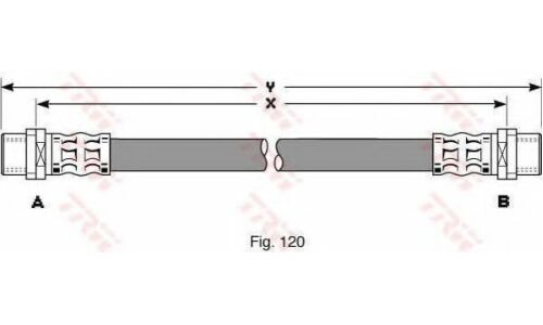 Шланг тормозной TRW, арт. PHA294